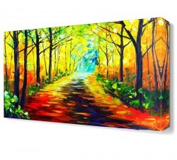 Eve Giden Patika Canvas Tablo (1)