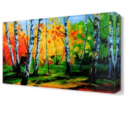 Ağaç Gövdeleri Canvas Tablo