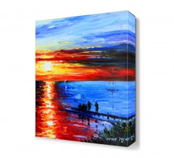 Sahil Yürüyüşü Canvas Tablo