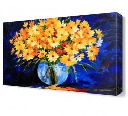 Sarı Çiçekler Canvas Tablo