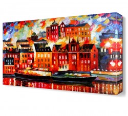 Hayali Şehir Canvas Tablo