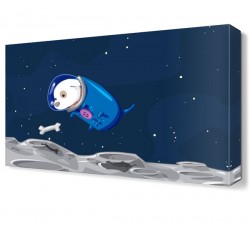 Uzaylı Köpek Canvas Tablo