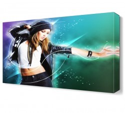 Dans Eden Genç Kız Canvas Tablo (1)