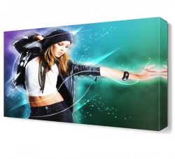 Dans Eden Genç Kız Canvas Tablo