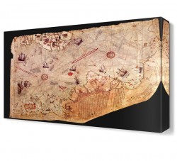 Piri Reis Haritası Canvas Tablo (1)