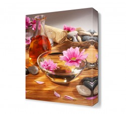 Çiçek Yağı Canvas Tablo