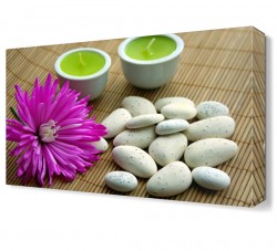 Beyaz Taşlar Canvas Tablo