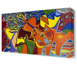 Çiçekli Keman Tablosu