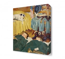 Uyuyan Çocuklar ve Köpek Tablosu