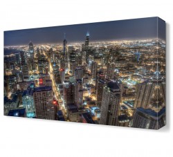 Chicago Gece Manzara Tablosu