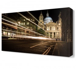 Gece Şehir Sokak Tablosu