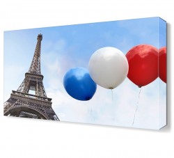 Balonlar ve Eyfel Kulesi Tablosu