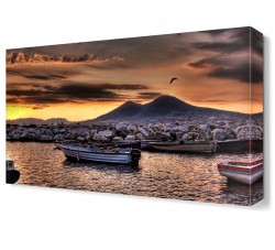 Gün Batarken Deniz Manzarası Tablosu