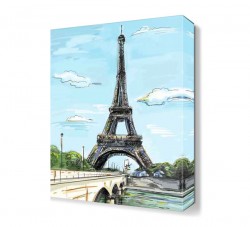 Eyfel Kulesi Yağlı Boya Tablosu