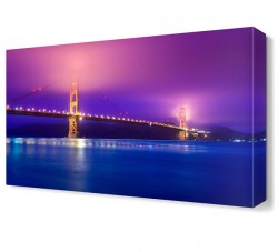 Golden Gate Köprüsü Gece Manzara Tablosu