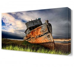 Kıyıda ki Kayık Tablosu