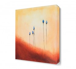 Mavi Çiçekler Tablosu