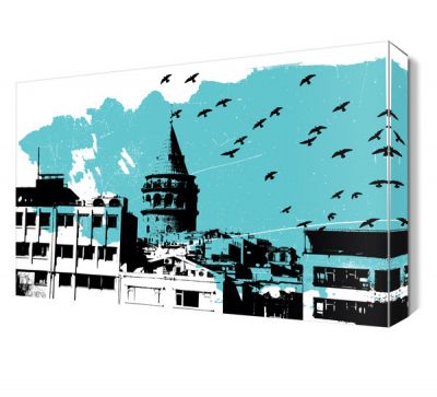 Mavi Galata Kulesi Tablosu