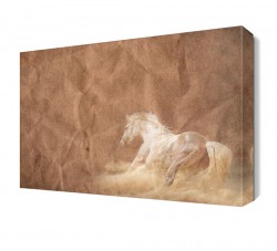 Koşan Beyaz At Tablosu