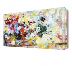 Rengarenk Çiçek Tablosu