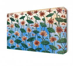 Dekorsevgisi - Kahverengi Çiçekler Tablosu