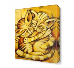 Sevimli Sarı Kediler Tablosu