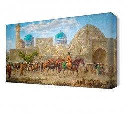 Köy Halkı Canvas Tablo