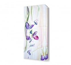 Kalpli Mor Çiçekler Tablosu