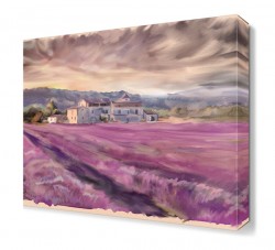 Mor Tarla Canvas Tablo