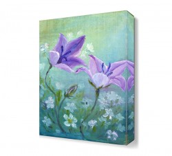 Mor Çiçekler ve Papatya Tablosu