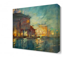 Yağlı Boya Şehir Tablosu