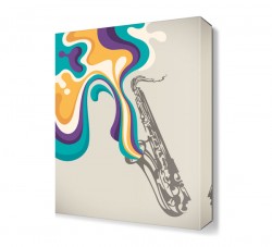 Renkli Saksafon Tablosu
