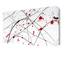 Kırmızı Çiçekler Tablo