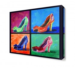 Pop Art Topuklu Ayakkabı Canvas Tablo (1)