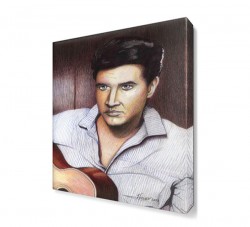 Elvis With Canvas Tablo