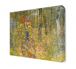 Gustav Klimt Çiçekler Canvas Tablo (1)