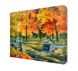 Ağaçların Arasında Köprü Canvas Tablo