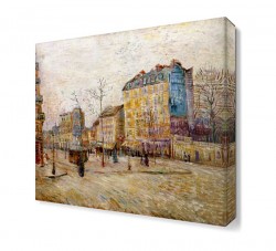 Caddedeki İnsanlar Canvas Tablo