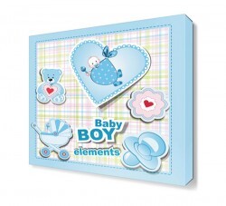 Erkek Bebek Çocuk Odası Canvas Tablo (1)