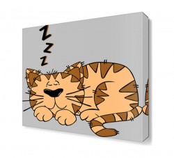 Miskin Kedi Canvas Tablo