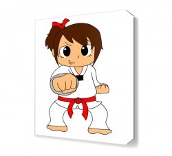 Kareteci Kız Canvas Tablo (1)