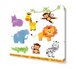 Hayvanat Bahçesi Canvas Tablo