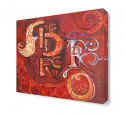 Dekoratif Kırmızı Yazılar Tablosu
