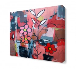 Pembe ve Kırmızı Çiçekler Tablosu