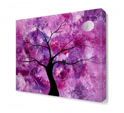 Pembe Ağaç ve Ay Tablosu