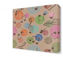 Uçuşan Renkli Notalar Tablosu