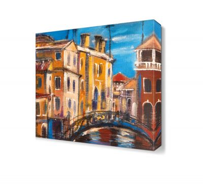 Venedik Köprü Canvas Tablo