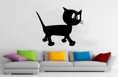 Yürüyen Kedi Stickeri